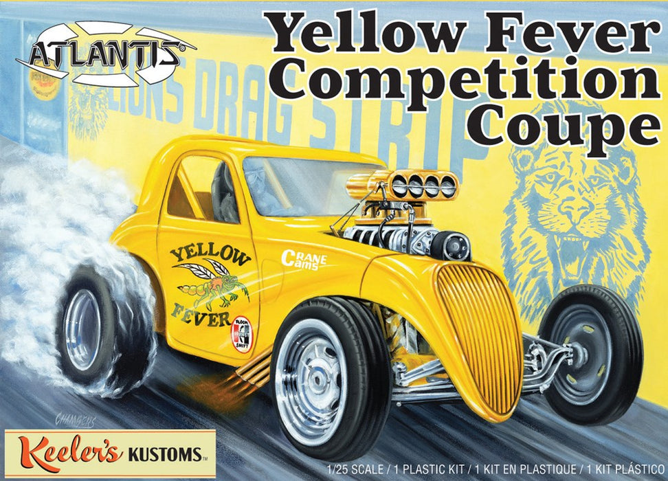 Atlantis Models 13101 1:25 Keeler's Kustoms Yellow Fever Competition Coupe