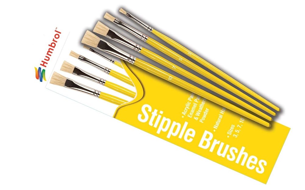 Humbrol AG4306 Stipple Brush Set