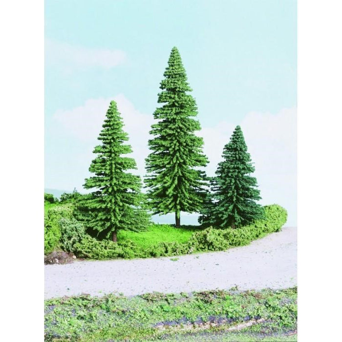 K and M Countryscene F500 Fir Trees - 90mm high 8pc