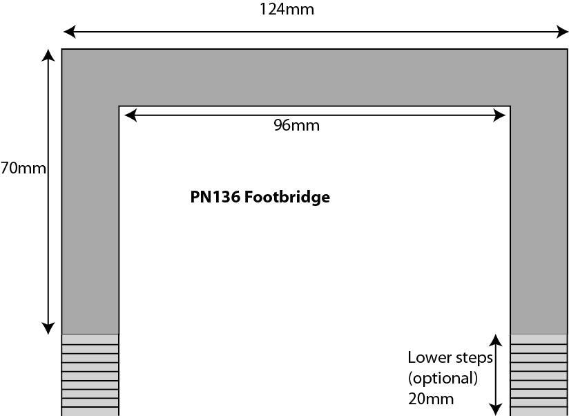 Metcalfe PN136 [N] Footbridge Kit