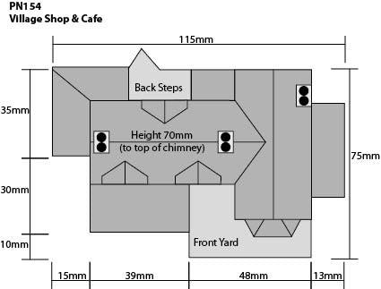 Metcalfe PN154 [N] Village Shop & Cafe Kit