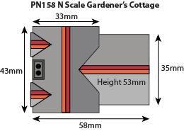 Metcalfe PN158 [N] Gardener's Cottage Kit