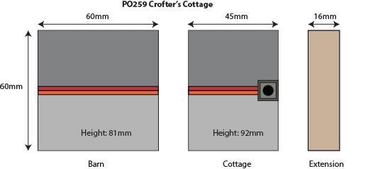 Metcalfe PO259 [OO] Crofter's Cottage Kit