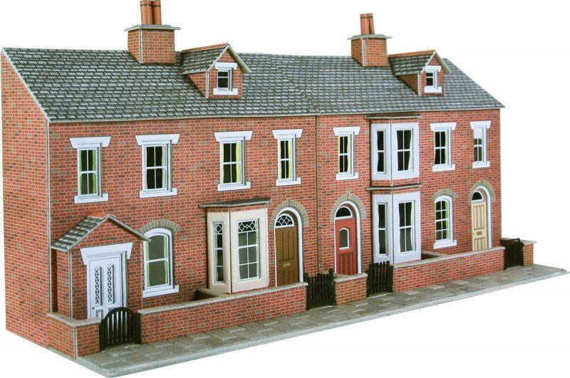Metcalfe PO274 [OO] Low Relief Red Brick Terraced House Fronts