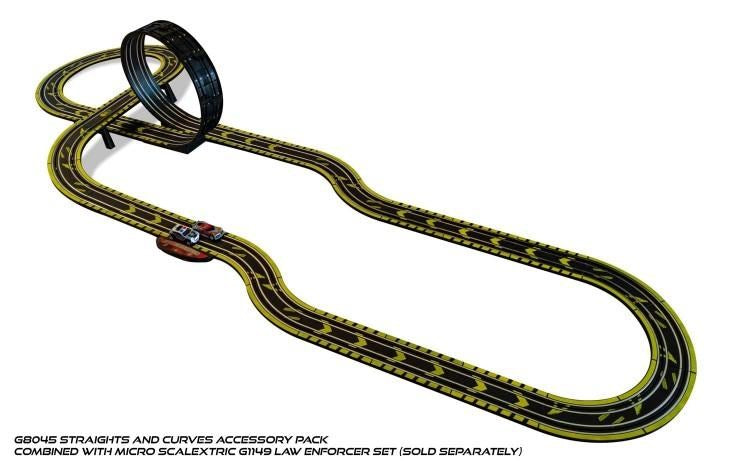 Micro Scalextric G8045 Straights and Curves Extension Pack