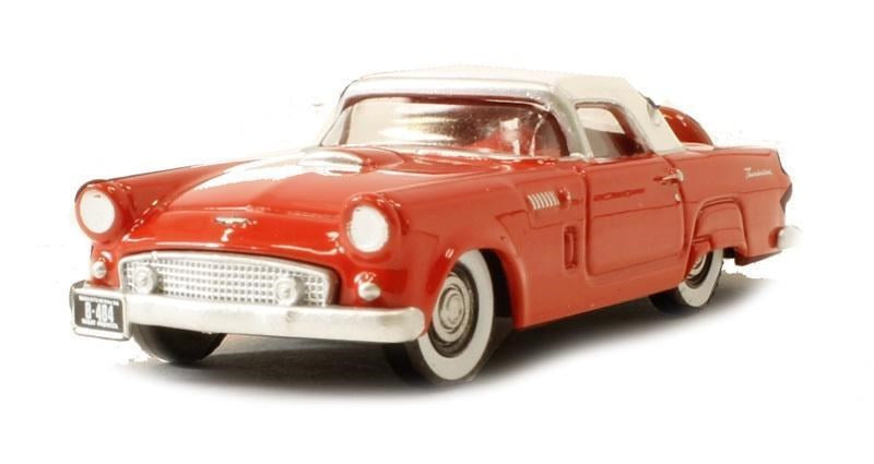 Oxford 87TH56004 1:87 Ford Thunderbird 1956 Fiesta Red Colonial white