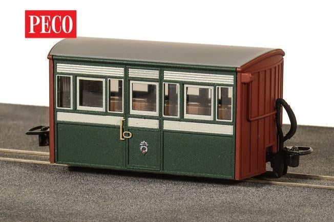 Peco GR-556A OO-9 FR Bug Box Coach, 3rd Class, Early Preservation Livery