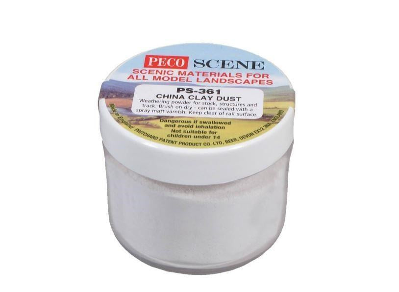 Peco PS-361 Snow/China Clay Dust Weathering Powder (75ml Tub)