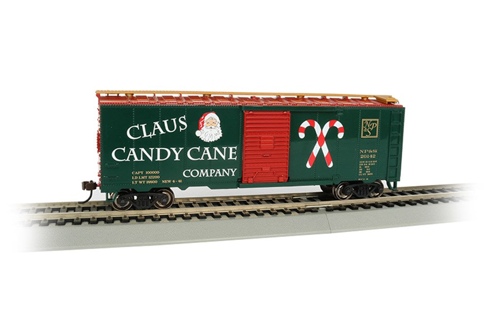 Bachmann USA 17007 [HO] 40' Box Car - Claus Candy Cane Company