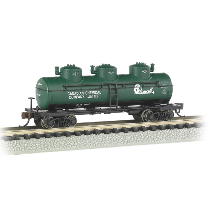 Bachmann USA 17152 [N] 3-Dome Tank Car - Chemcell