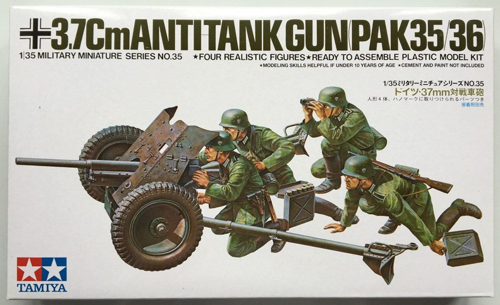Tamiya 35035 1:35 3.7cm Anti-Tank Gun PaK35/36