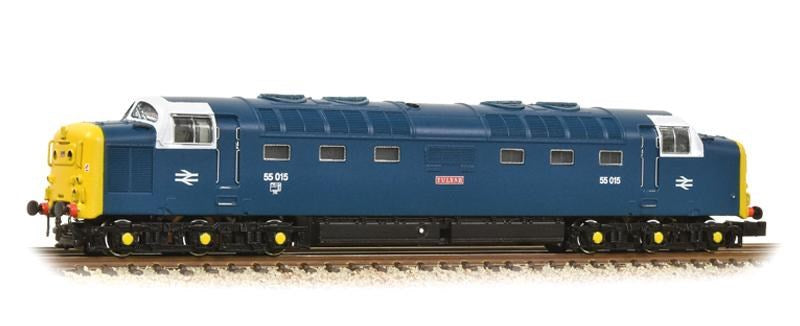 Graham Farish [N] 371-288 Class 55 Diesel 55015 'Tulyar' - BR Blue (with White Cab Window Surrounds)