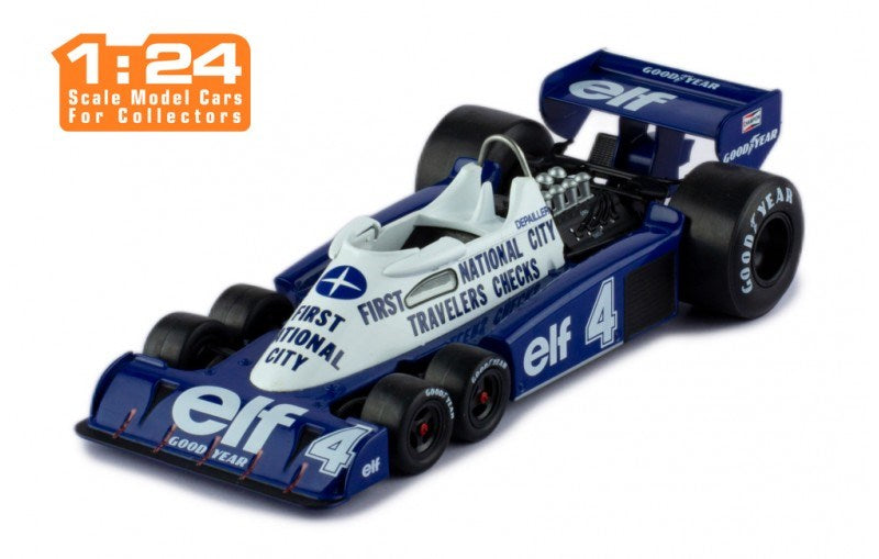 ixo Models 24F002 Tyrrell P34 No.4 F1 GP Belgien 1977 P.Depailler