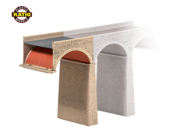Ratio 252 N Extra Arch and Pier kit 63mm x 73mm x 130mm