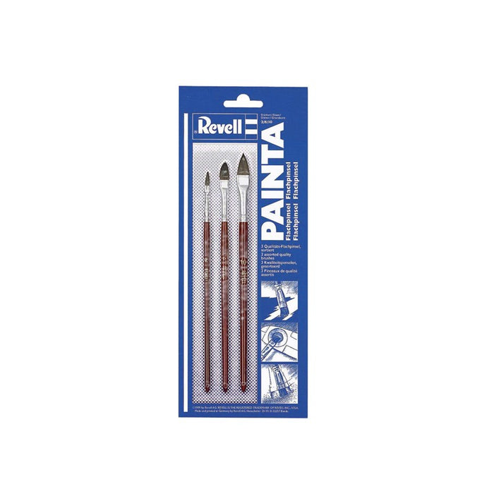 Revell 29610 Flat Brush Set (Sizes 2, 6 and 10)