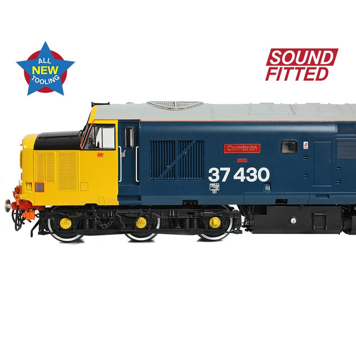 Branchline [OO] 35-335SF Class 37/4 Refurbished 37430 'Cwmbran' with BR Blue (Large Logo) (Sound Fited)