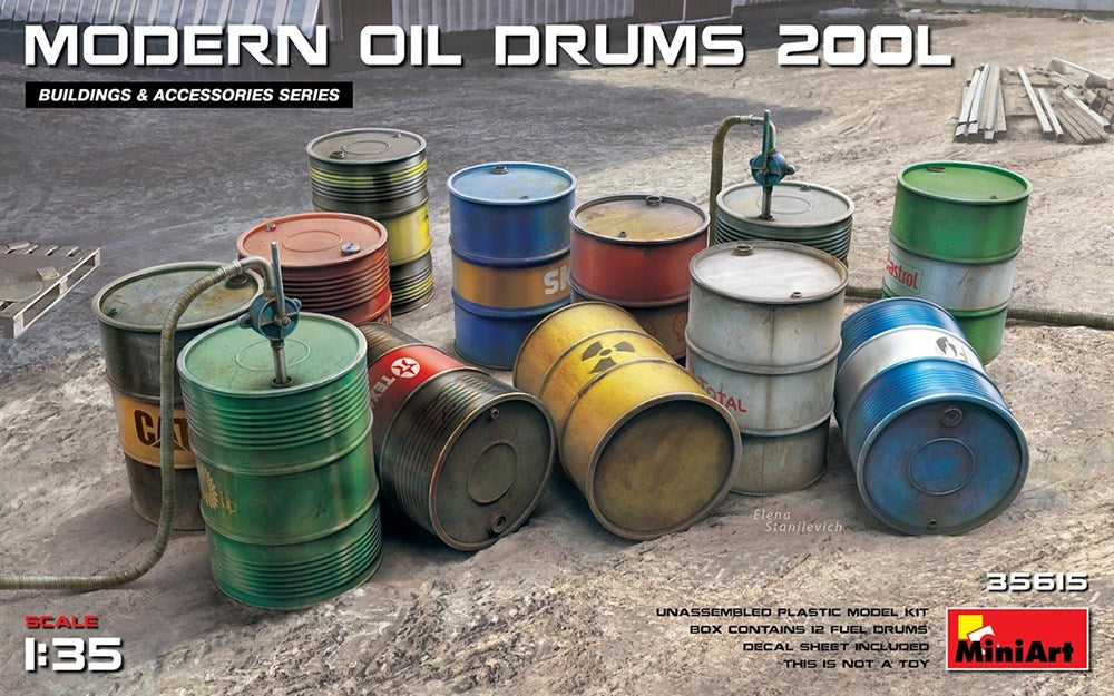 MiniArt 35615 1:35 Modern Oil Drums (200L)