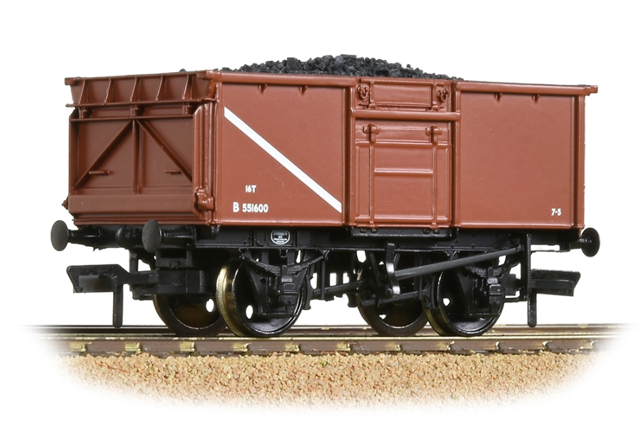 Branchline [OO] 37-256A BR 16T Steel Mineral Wagon - BR Bauxite (Early)