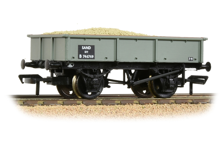 Branchline [OO] 37-354D BR 13T Steel Sand Tippler - BR Grey (Early)