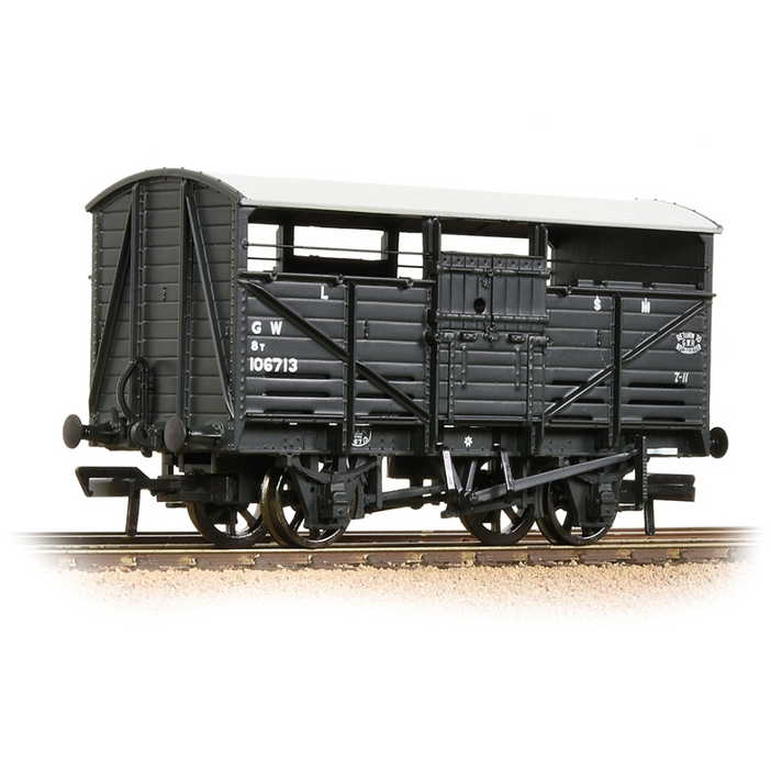 Branchline [OO] 37-711D 8T Cattle Wagon in GWR Grey