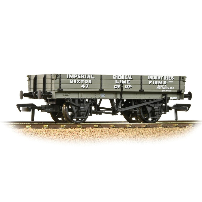 Branchline [OO] 37-925A 3 Plank Wagon 'ICI' Buxton Lime'Grey