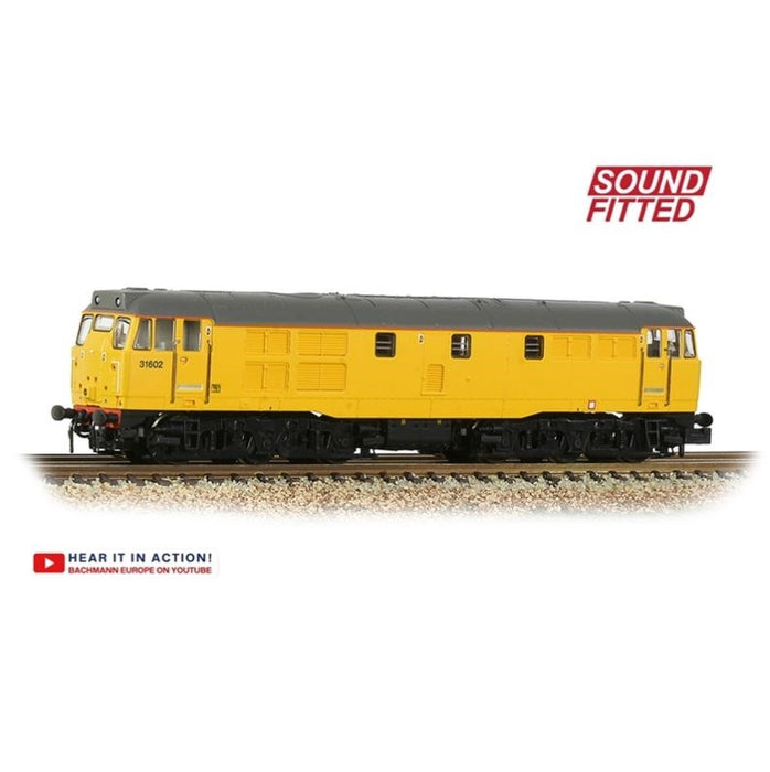 Graham Farish [N] 371-137SF Class 31/6 Refurbished Diesel 31602 - Network Rail Yellow (Sound Fitted)