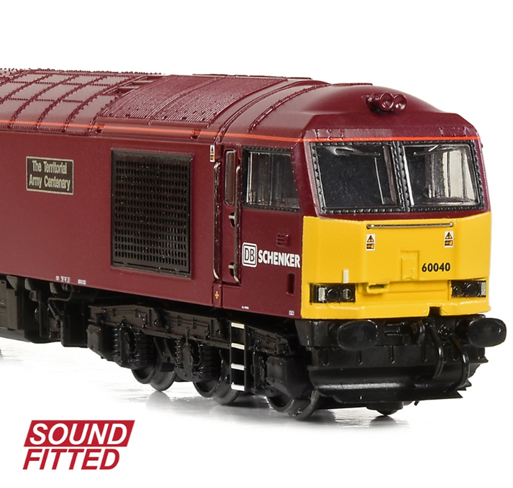 Graham Farish [N] 371-361SF Class 60 60040 'The Territorial Army Centenary' DB Schenker/Army Red