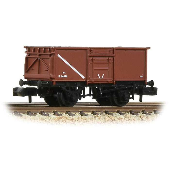 Graham Farish [N] 377-226B BR 16T Steel Mineral Wagon with Top Flap Doors BR Bauxite (Early)