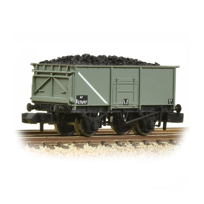 Graham Farish [N] 377-250E BR 16T Steel Mineral Wagon with Bottom Doors - BR Grey (Early)