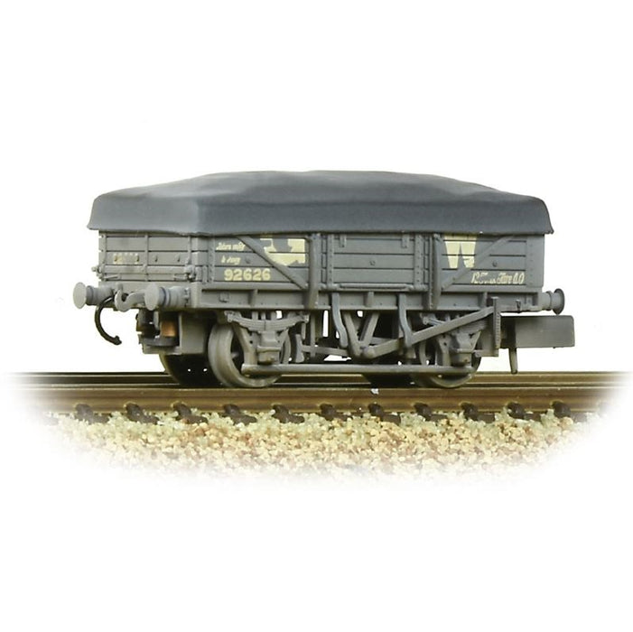 Graham Farish [N] 377-475 5 Plank China Clay Wagon - GWR Grey (with Tarpaulin Cover)