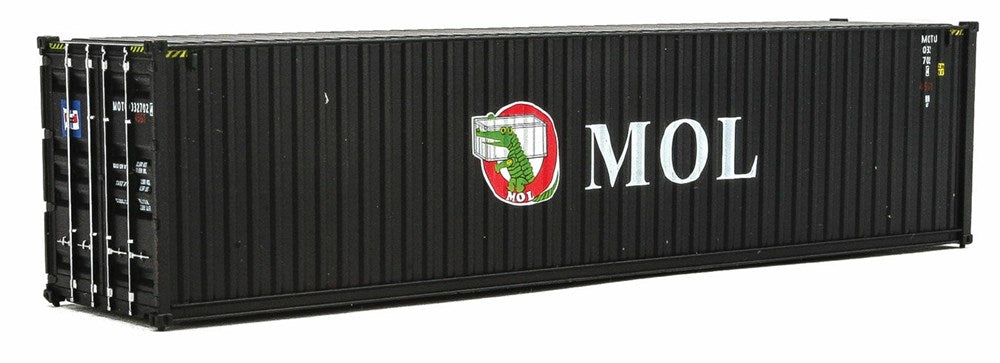 Walthers SceneMaster 949-8264 HO 40' Hi-Cube Corrugated-Side Container - Mitsui OSK Lines