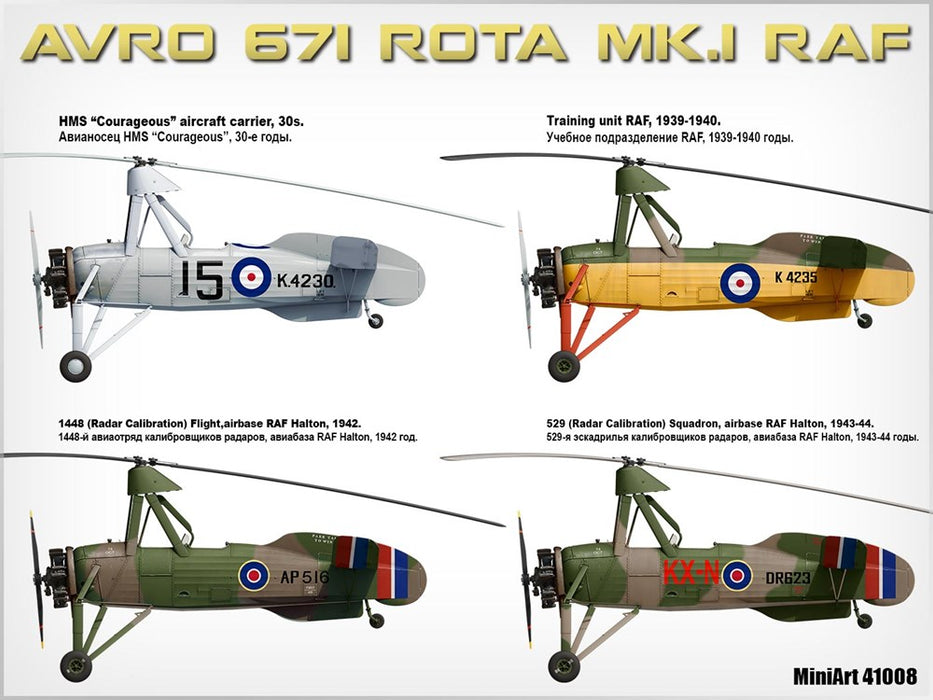 MiniArt 41008 1:35 Avro 671 Rota Mk.I RAF