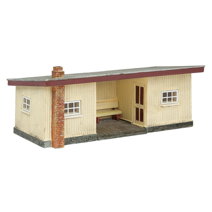 Narrow Gauge [OO] 44-0160R Scenecraft Corrugated Station Red and Cream