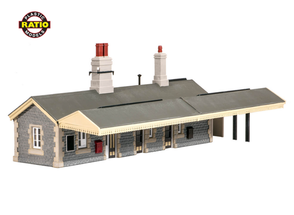Ratio 504 OO Station Building with Canopy 210mm x 135mm