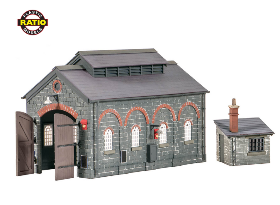 Ratio 522 OO Engine Shed 176mm x 90mm
