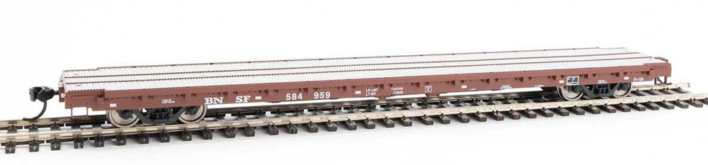Walthers Mainline 910-5360 HO 60' Pullman-Standard Flatcar - Ready to Run - BNSF Railway #584959