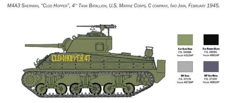 Italeri 6583  1/35 M4 Sherman U.S. Marine Corps