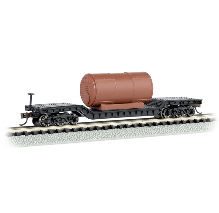 Bachmann USA 71395 [N] 52' Center Depressed Flat Car With Boiler