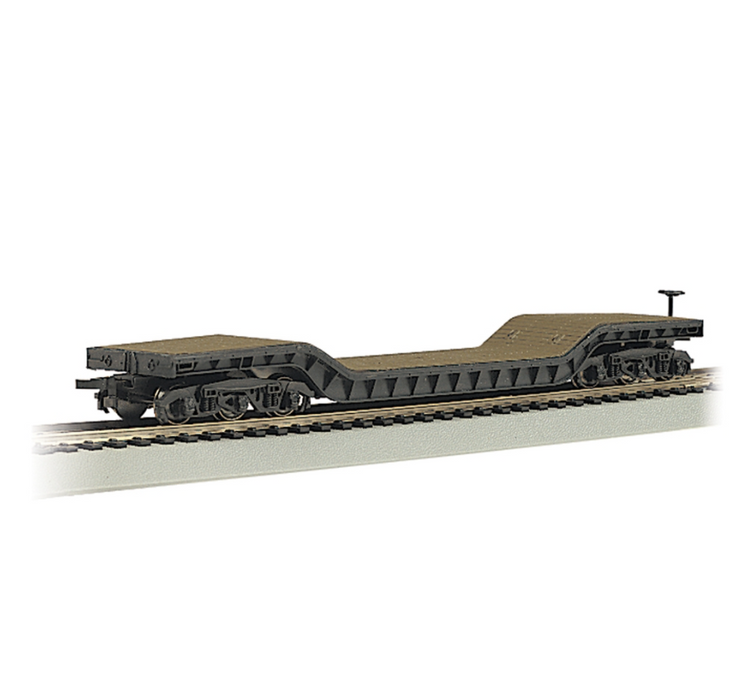 Bachmann USA 71399 [N] 52' Center Depressed Flat Car without Load