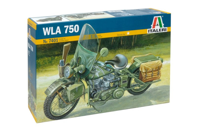 Italeri 7401 1:9 US Army WWII Harley Davidson 'WLA 750' Motocycle