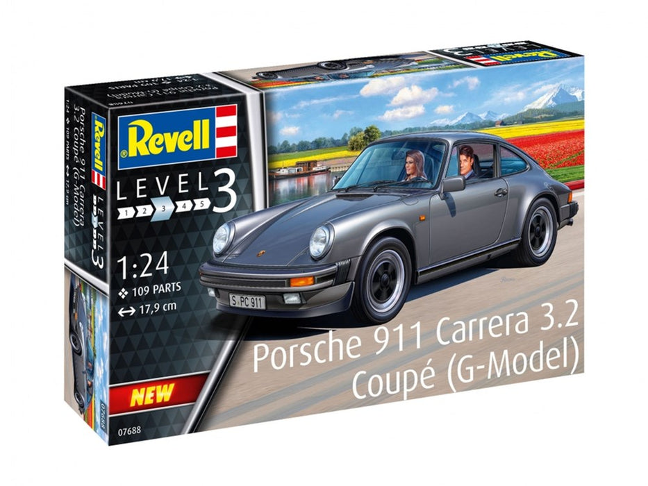 Revell 07688 1/24 Porsche 911 Carrera 3.2 Coupe (G-Model)