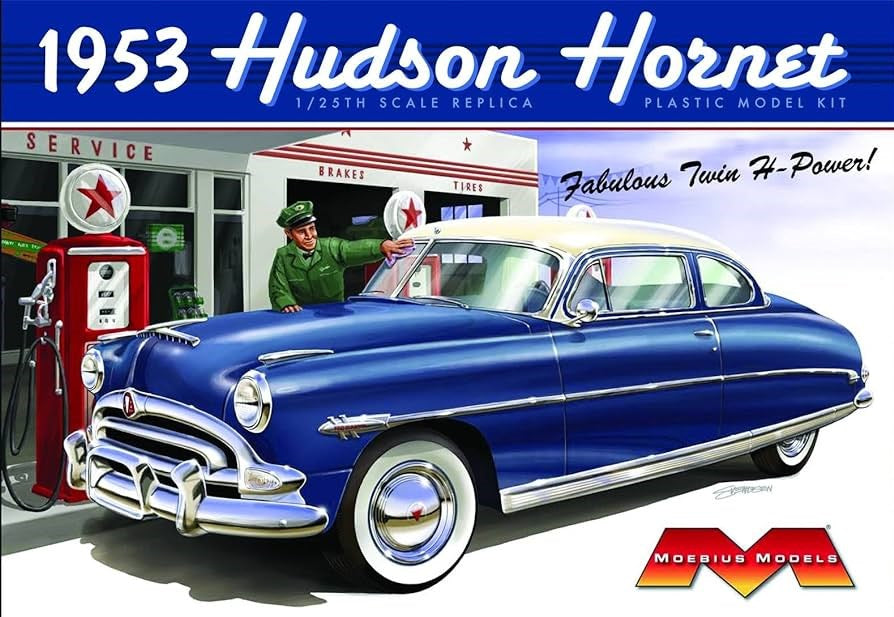 Moebius Models 1200 1:25 1953 Hudson Hornet - Re-issue