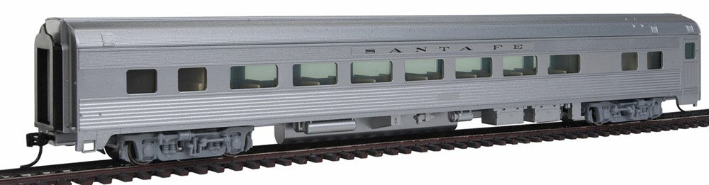 Walthers Mainline 910-30002 HO 85' Budd Large Window Coach - Santa Fe (silver)