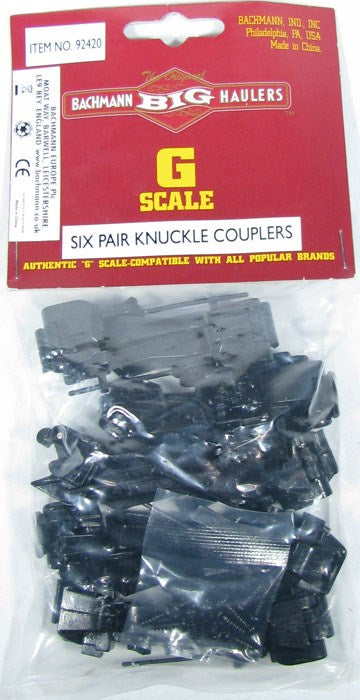 Bachmann USA 92420 [Large] Knuckle Couplers (6 Pairs)