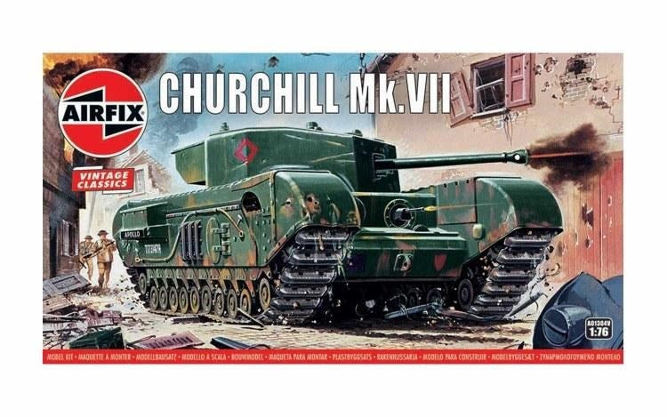 Airfix A01304V 1:76 Churchill Mk.VII Tank - Vintage Classics