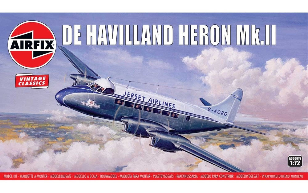 Airfix A03001V 1:72 de Havilland Heron Mk.II - Vintage Classics