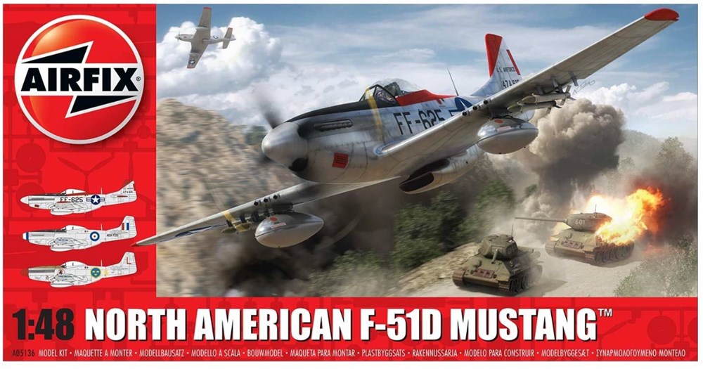 Airfix A05136 1:48 North American F-51D Mustang