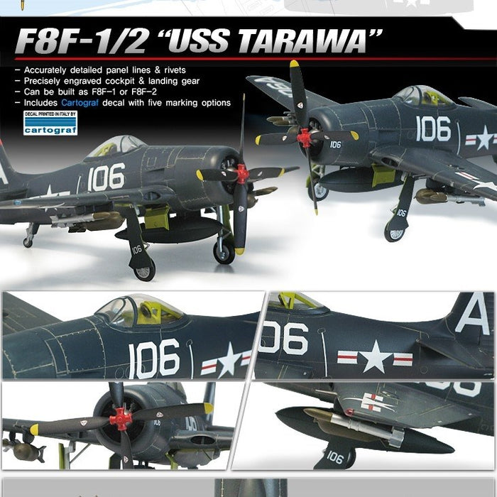 Academy 12313 1:48 F8F-1/2 'USS Tarawa' (limited Ed)
