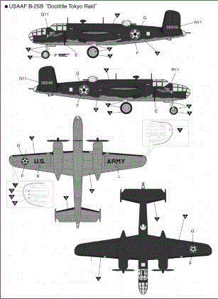 Academy 12336 1:48 B-25B "Doolittle Raid" USAAF