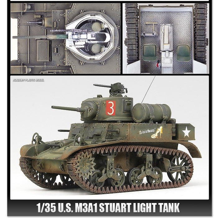 Academy 13269 1:35 U.S. M3A1 Stuart Light Tank